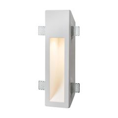 Knightsbridge GU10 Plaster-In Recessed Rectangular Wall Light