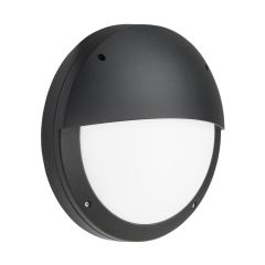 Knightsbridge SHE2BEMS Sherpa 18W LED Eyelid Bulkhead IP65 3/4/6K Black EM MWS