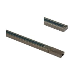 Knightsbridge TRK1MAS 1 Circuit Track 10A 230V 1m Satin Nickel c/w Live/Dead ends