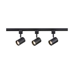 Knightsbridge TRKIT8ABK 1 Circuit Tracklight Kit Black c/w 1x 1M Track, 1x Live/Dead Ends, 3x TRKSP8