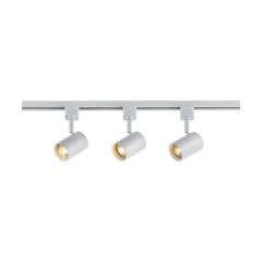 Knightsbridge TRKIT8AW 1 Circuit Tracklight Kit White c/w 1x 1M Track, 1x Live/Dead Ends, 3x TRKSP8
