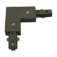 Knightsbridge TRKRA1S 1 Circuit Track L Right Angle Connector Satin Nickel