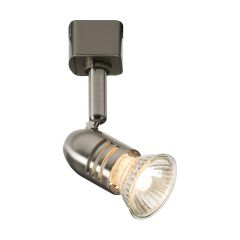 Knightsbridge TRKSP3ABC 1 Circuit Track GU10 Modern Adjustable Spotlight Brushed Chrome