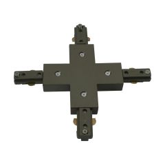Knightsbridge TRKX1S 1 Circuit Track X Connector Satin Nickel