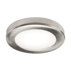 Knightsbridge 2.5W Round LED Under Cabinet Light 4000K Dimmable Brushed Chrome