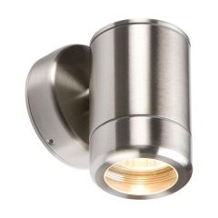 Knightsbridge WALL1 GU10 Single Fixed Wall Light IP65 Stainless Steel