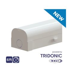 NET LED NET-43-11-15 Foxton Batten LED Tri-Colour Dimmable IP20 3000/4000/5500K 32W 6ft White Steel
