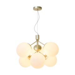 Nordlux 2112163035 Pendant Ivona 6 E27 IP20 6x28W 230V 44.5x62x62cm Brass