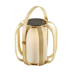 Nordlux 2118085062 Bob To Go Solar LED 2700K IP44 Table Light 4W 300lm 12V 39.6x31.8x29.4cm Bamboo