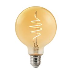 Nordlux 2170132747 Smart LED Deco E27 Lamp G95 Globe Amber 360Deg Beam 4.7W 380lm 230V 2200K