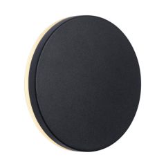 Nordlux 46941003 Artego Round LED 3000K IP54 Wall Light 8W 468lm 230V 15x5cm Black