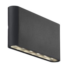 Nordlux 84181003 Kinver LED 3000K IP54 Wall Light 2x6W 570lm 230V 9x17.5x3cm Black