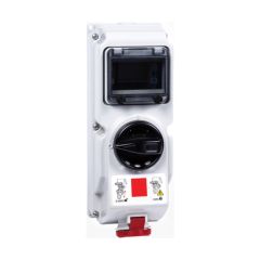 Niglon 16758 Schyller Wall Interlocking Switched 3P+E Socket IP44 16A 415V Red