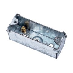 Niglon AR1 1 Gang Switch & Socket Architrave Box Standard Pattern 27mm Steel