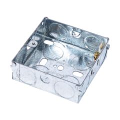 Niglon E11 1 Gang Switch & Socket Box Standard Pattern 25mm Steel