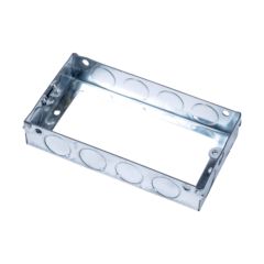 Niglon E12EB 2 Gang Switch & Socket Box Extension Pattern 25mm Steel