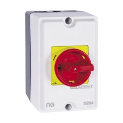 Niglon IS204 Rotary 4P IP65 Isolator 20A 125x100x70mm Moulded