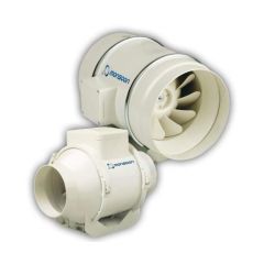 NVA UMD100TA Timer Mixed Flow In-Line Duct Fan 100mm 187m3/hr White