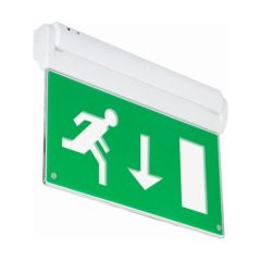 NVC Arlington Pro LED Exit Sign Blade 3hrM c/w ISO Up Legend ICEL Approved