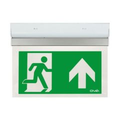 OVIA OVEM6211UST Hanex Emergency LED Up Legend Exit Sign Wall/Ceiling Self Test Maintained 2W