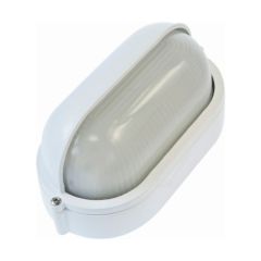 Ovia OVOL420WH BARRA 60W Max. E27 Oval Bulkhead With Eyelid - White