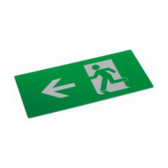 Red Arrow ELEB-L Exit Sign Left Legend Green/White