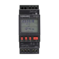 Sangamo 72213NFC DIN/PANEL 2Mod 2Ch 7 Day NFC & Pulse Time Switch Programming 56 ops