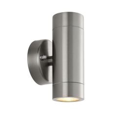 Saxby 101350 Palin GU10 Up/Down Wall Light IP65 Stainless Steel