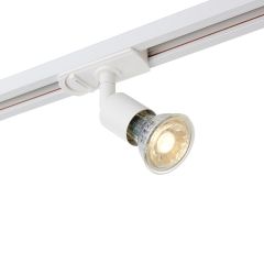 Saxby 103844 Arezzo Mini GU10 Tracklight Matt White Dimmable