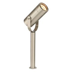 Saxby 13914 Palin 310mm GU10 Spike Light IP44 Brushed Stainless Steel c/w 3m Cable