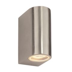 Saxby 13915 Doron GU10 Up/Down Wall Light IP44 Stainless Steel