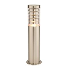Saxby Tango 450mm E27 Post Light Brushed Stainless Steel/Clear PC