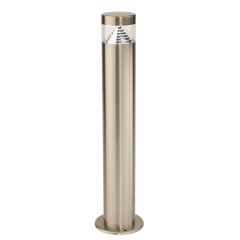 Saxby Pyramid 500mm LED Post Light 6500K IP44 Brushed Stainless Steel/Clear PC 300lm