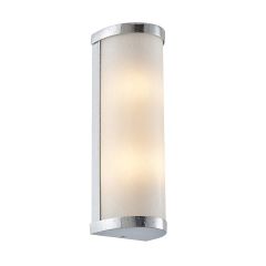 Saxby 39363 Ice G9 Bathroom Wall Light IP44 Chrome/Opal Glass Dimmable