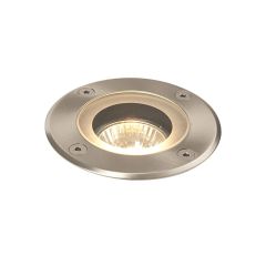 Saxby 52212 Pillar GU10 Round Groundlight IP65 Stainless Steel/Clear 102mm Cut-Out