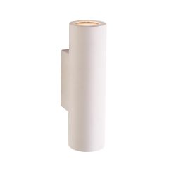 Saxby 61640 Salvo 2 Light GU10 Up/Down Wall Light IP20 White 100x250x75mm