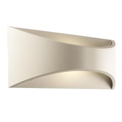 Saxby 61866 Vulcan 1 Light LED Wall Light 3000K 12W IP65 White 300x120x100mm