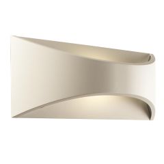 Saxby Vulcan 1 Light LED Wall Light 3000K 12W IP65 White 300x120x100mm