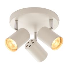 Saxby 73685 Arezzo 3 Light GU10 Multi Spotlight White/Matt Chrome