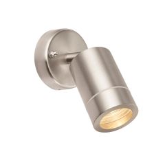 Saxby 75448 Palin GU10 Adjustable Wall Light IP44 Brushed Stainless