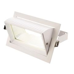 Saxby 78542 Axial 35W LED Rectangular Wallwasher 4000K 108x232x146mm Matt White