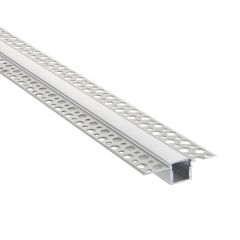 Saxby 80500 Rigel Plaster-in 2M Aluminium LED Profile 15.4x56.9mm Silver