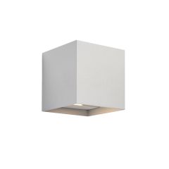 Saxby 90961 Glover 11W Up/Down LED Wall Light 3/4/6K IP44 100mm Matt White