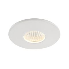 Saxby 91513 LALO 4W LED Recessed Downlight 3000K IP44 45mm White/Clear 