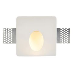 Saxby Zeke 1.6W Plaster-in LED Guidelight 3000K IP20 100x100 White Plaster