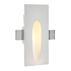 Saxby Zeke 1.6W Plaster-in LED Guidelight 3000K IP20 244x107 White Plaster
