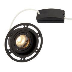 Saxby 92538 Trimless Recessed GU10 Downlight 82mm Cut-out Matt Black