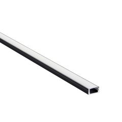 Saxby 94946 RigelSLIM Surface 2M Aluminium LED Profile IP20 9x17mm Matt Black