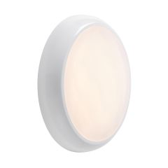 Saxby Hero 9/14/18W LED Bulkhead IP65 3/4/6K White/Opal EM