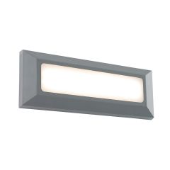 Saxby EL-40103 Severus 3W LED Rectnagular Bricklight 3000K IP65 Grey/Clear